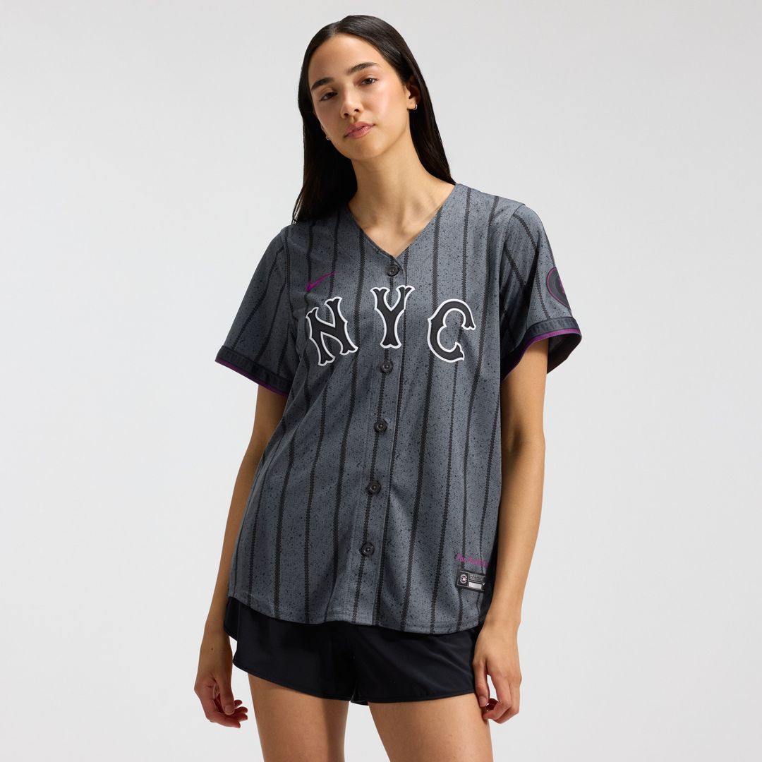 New York Mets Nike Women's City Connect Limited Jersey - Gray Team Jersey Sports Fan Apparel