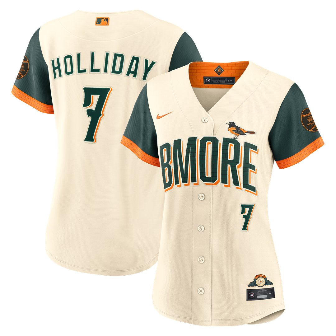Baltimore Orioles Jackson Holliday Nike Women's 2026 City Connect Stadium Jersey - Cream Team Jersey Sports Fan Apparel