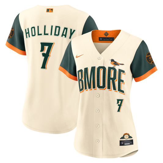 Baltimore Orioles Jackson Holliday Nike Women's 2026 City Connect Stadium Jersey - Cream Team Jersey Sports Fan Apparel