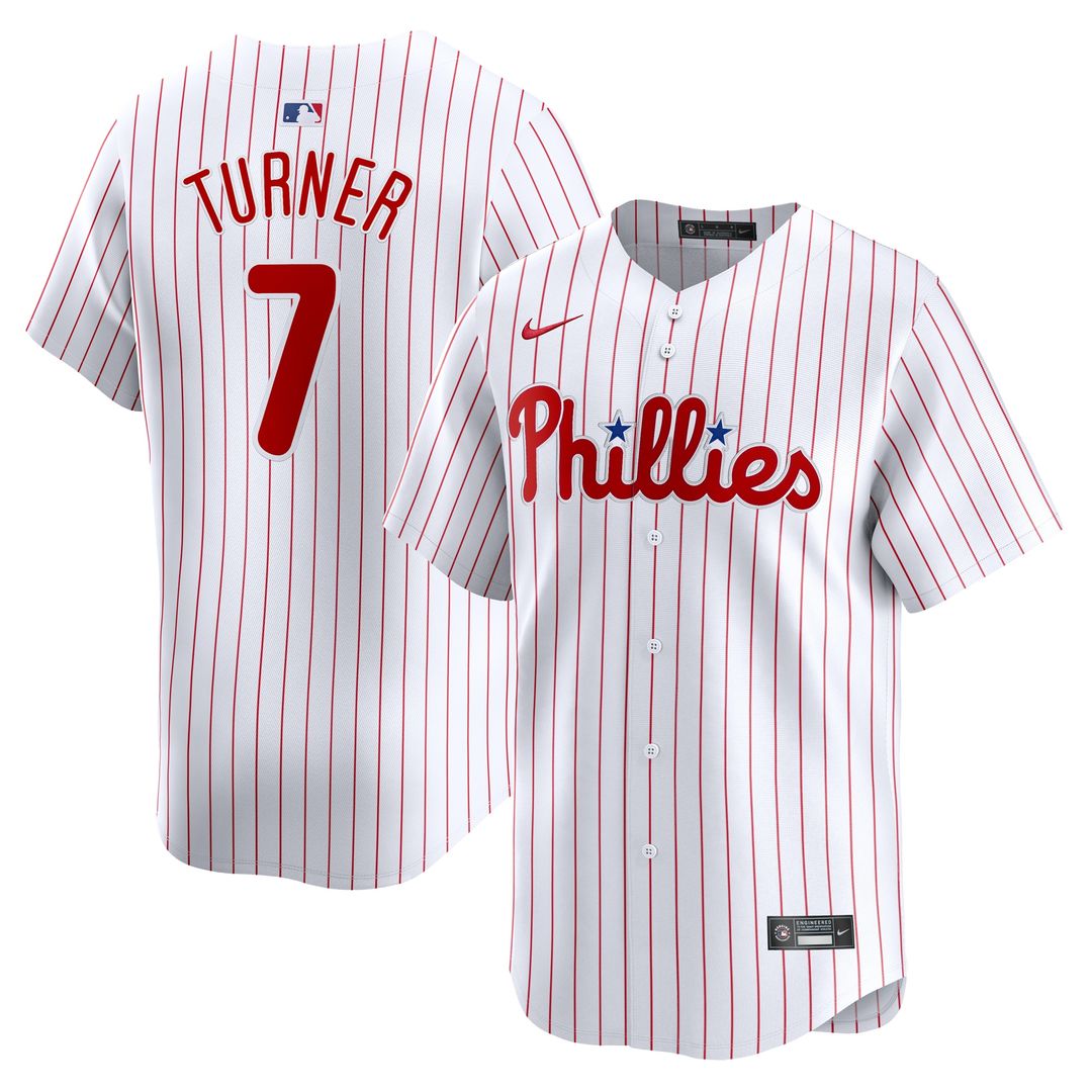 Philadelphia Phillies Trea Turner Nike Youth Home Limited Player Jersey - White Team Jersey Sports Fan Apparel