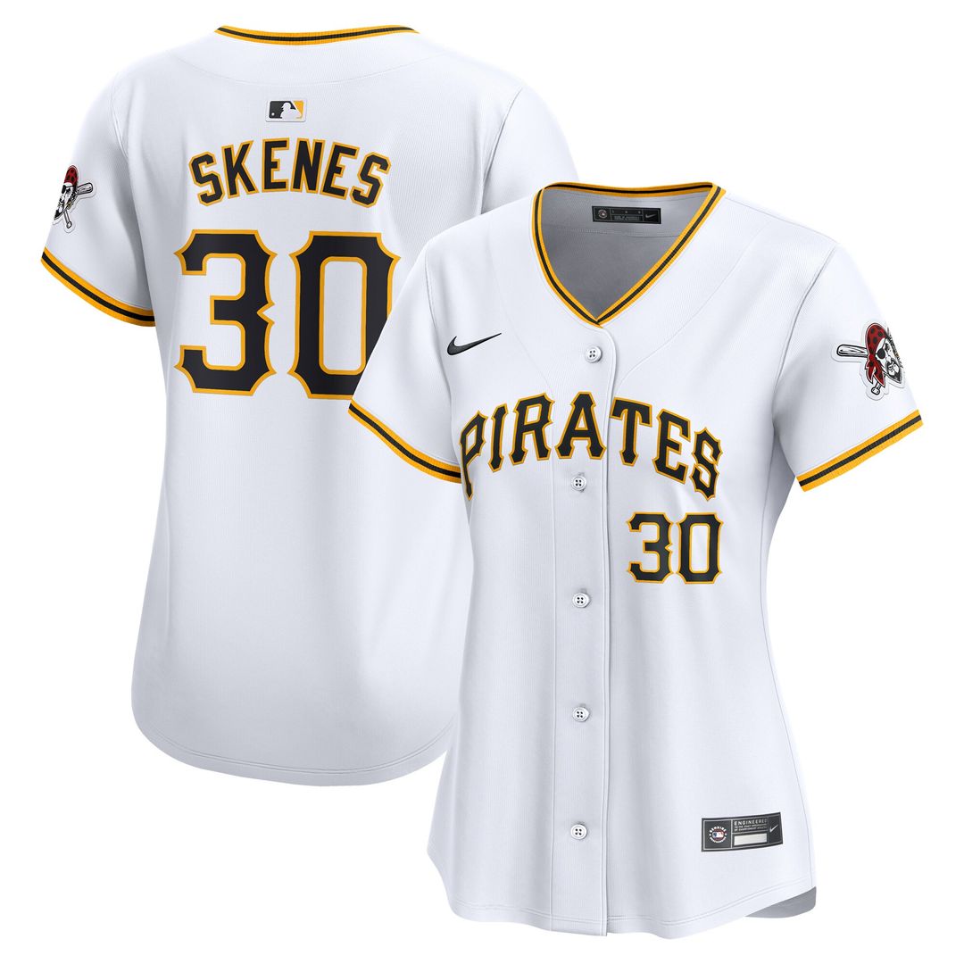 Pittsburgh Pirates Paul Skenes Nike Women's Home Limited Player Jersey - White Team Jersey Sports Fan Apparel