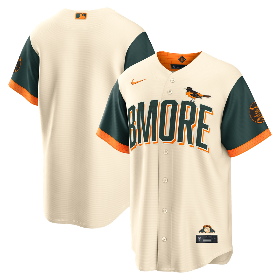 Baltimore Orioles Nike 2026 City Connect Stadium Jersey - Cream Team Jersey Sports Fan Apparel