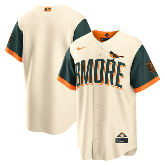 Baltimore Orioles Nike 2026 City Connect Stadium Jersey - Cream Team Jersey Sports Fan Apparel