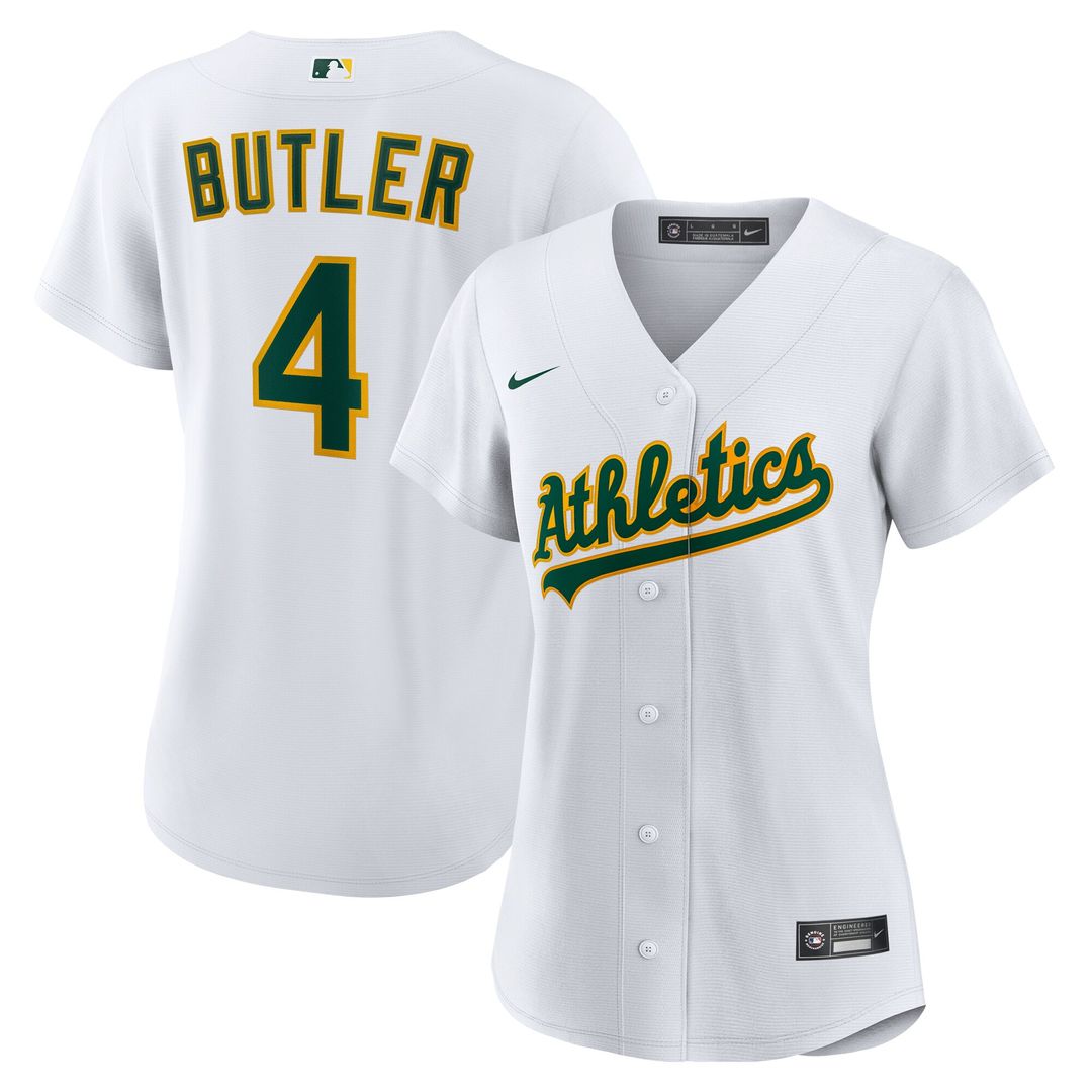 Athletics Lawrence Butler Nike Women's Home Replica Jersey - White Team Jersey Sports Fan Apparel
