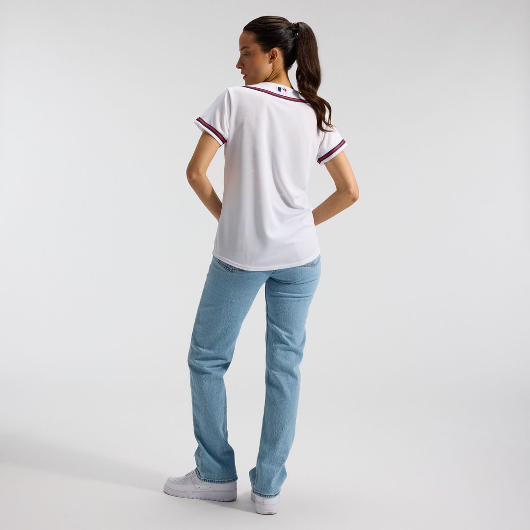 Atlanta Braves Nike Women's Home Replica Team Jersey - White Team Jersey Sports Fan Apparel