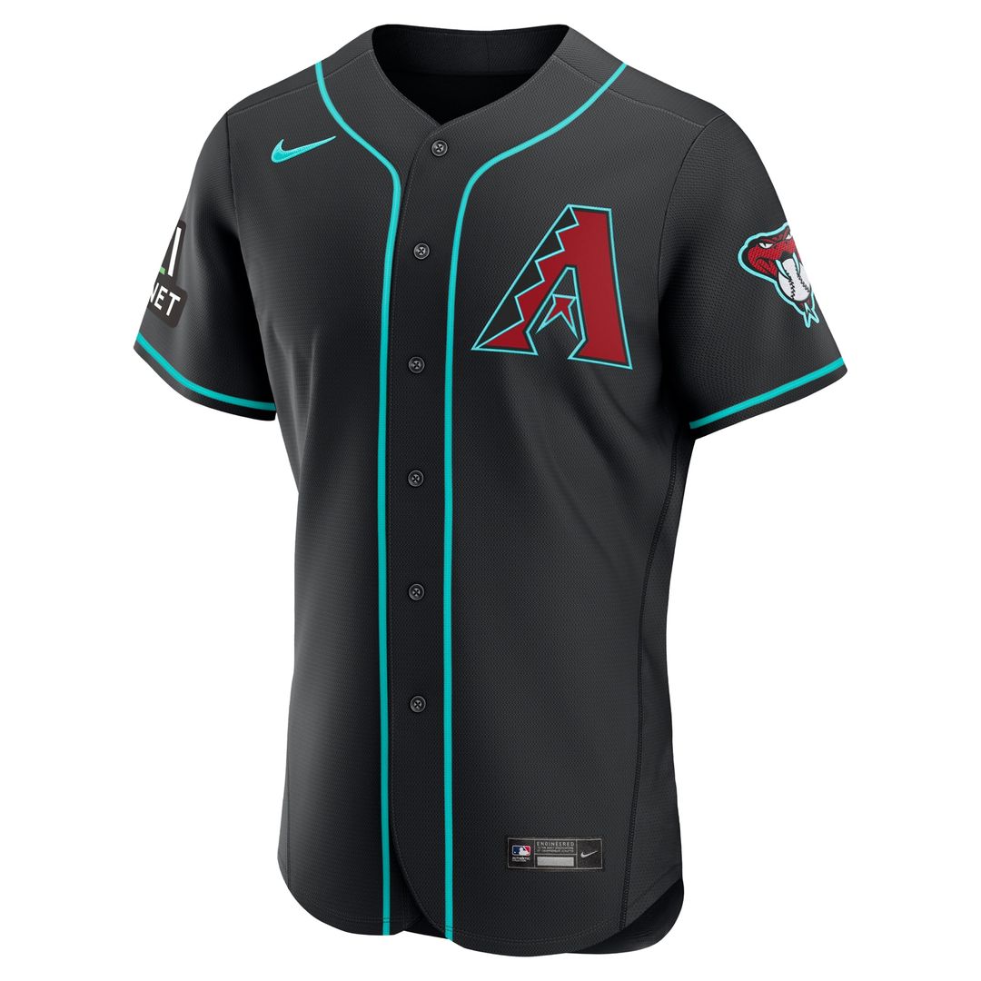 Arizona Diamondbacks Nike Home Sponsor Patch Authentic Jersey - Cream Team Jersey Sports Fan Apparel