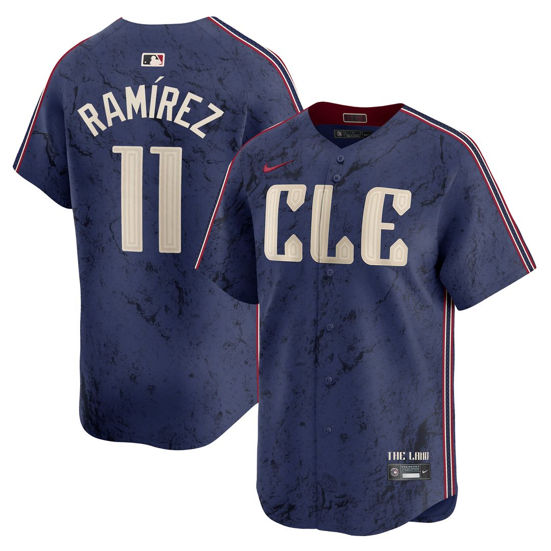 Cleveland Guardians José Ramírez Nike City Connect Limited Player Jersey - Navy Team Jersey Sports Fan Apparel