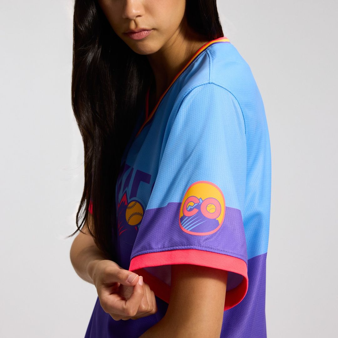 Colorado Rockies Nike Women's 2025 City Connect Limited Jersey - Purple/Light Blue Team Jersey Sports Fan Apparel