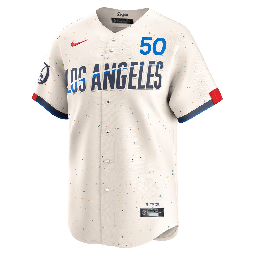 Los Angeles Dodgers Mookie Betts Nike City Connect Limited Player Jersey - Cream Team Jersey Sports Fan Apparel