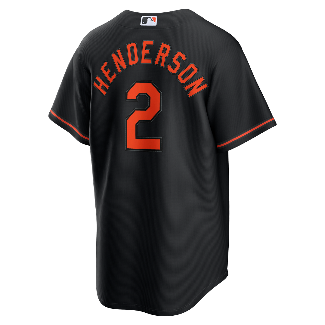 Baltimore Orioles Gunnar Henderson Nike Alternate Replica Jersey - Black Team Jersey Sports Fan Apparel
