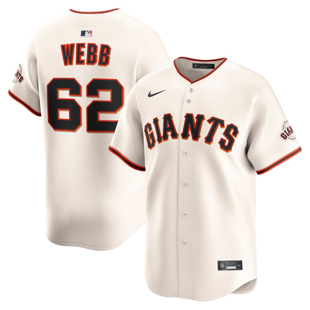 San Francisco Giants Logan Webb Nike Home Limited Player Jersey - Cream Team Jersey Sports Fan Apparel