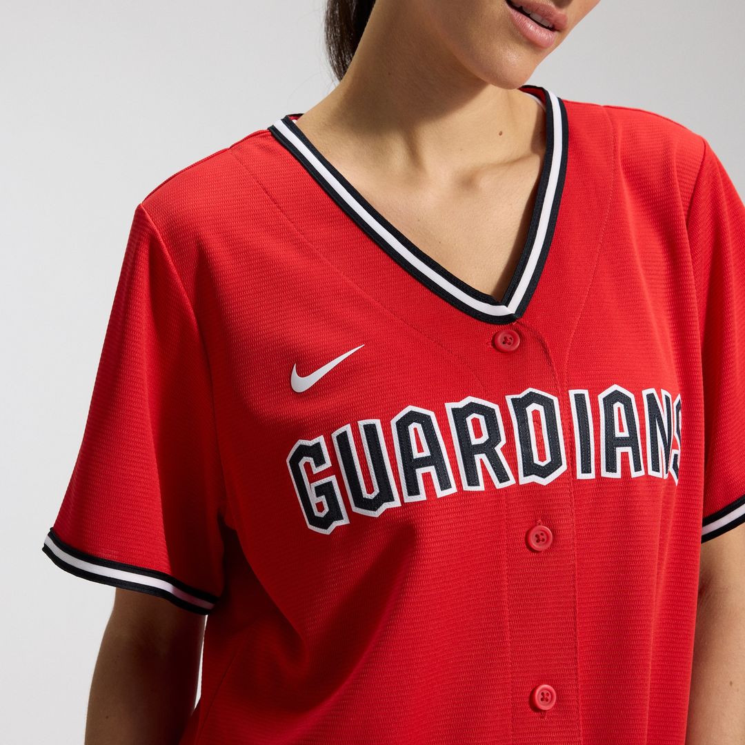 Cleveland Guardians Nike Women's Alternate 2 Replica Jersey - Red Team Jersey Sports Fan Apparel