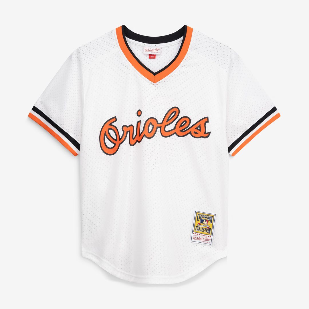 Baltimore Orioles Cal Ripken Jr. Mitchell & Ness Authentic Batting Practice Jersey - White Team Jersey Sports Fan Apparel