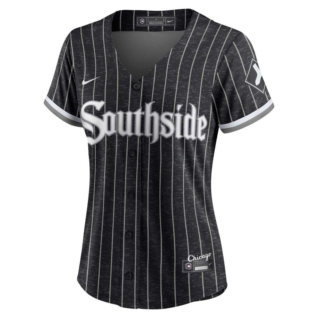 Chicago White Sox Bo Jackson Nike Women's City Connect Replica Player Jersey - Black Team Jersey Sports Fan Apparel