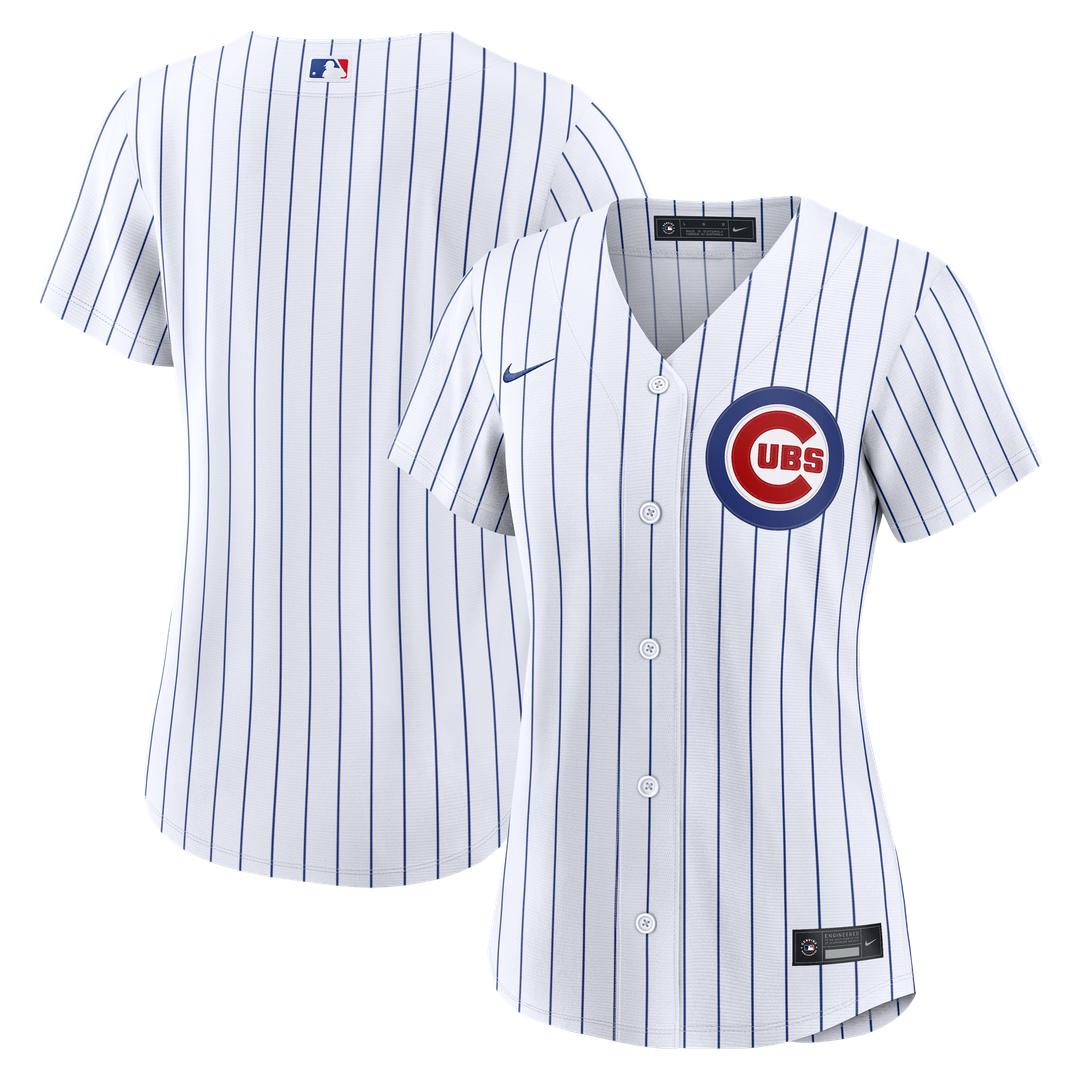 Chicago Cubs Nike Women's Home Replica Jersey - White Team Jersey Sports Fan Apparel