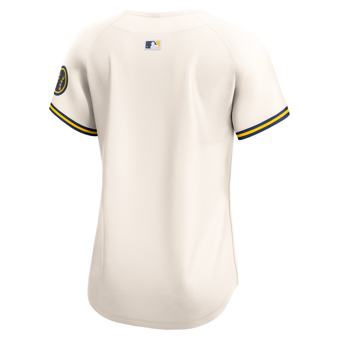Milwaukee Brewers Nike Women's Home Limited Jersey - Cream Team Jersey Sports Fan Apparel