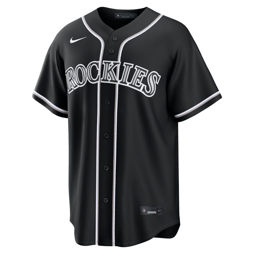 Colorado Rockies Nike Fashion Replica Black Out Jersey Team Jersey Sports Fan Apparel
