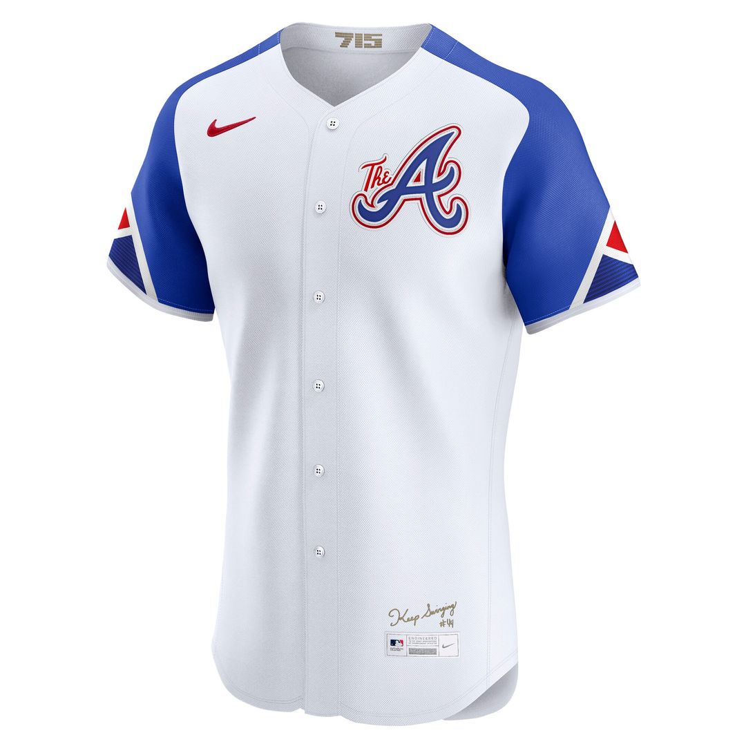 Atlanta Braves Nike City Connect Elite Jersey - White Team Jersey Sports Fan Apparel