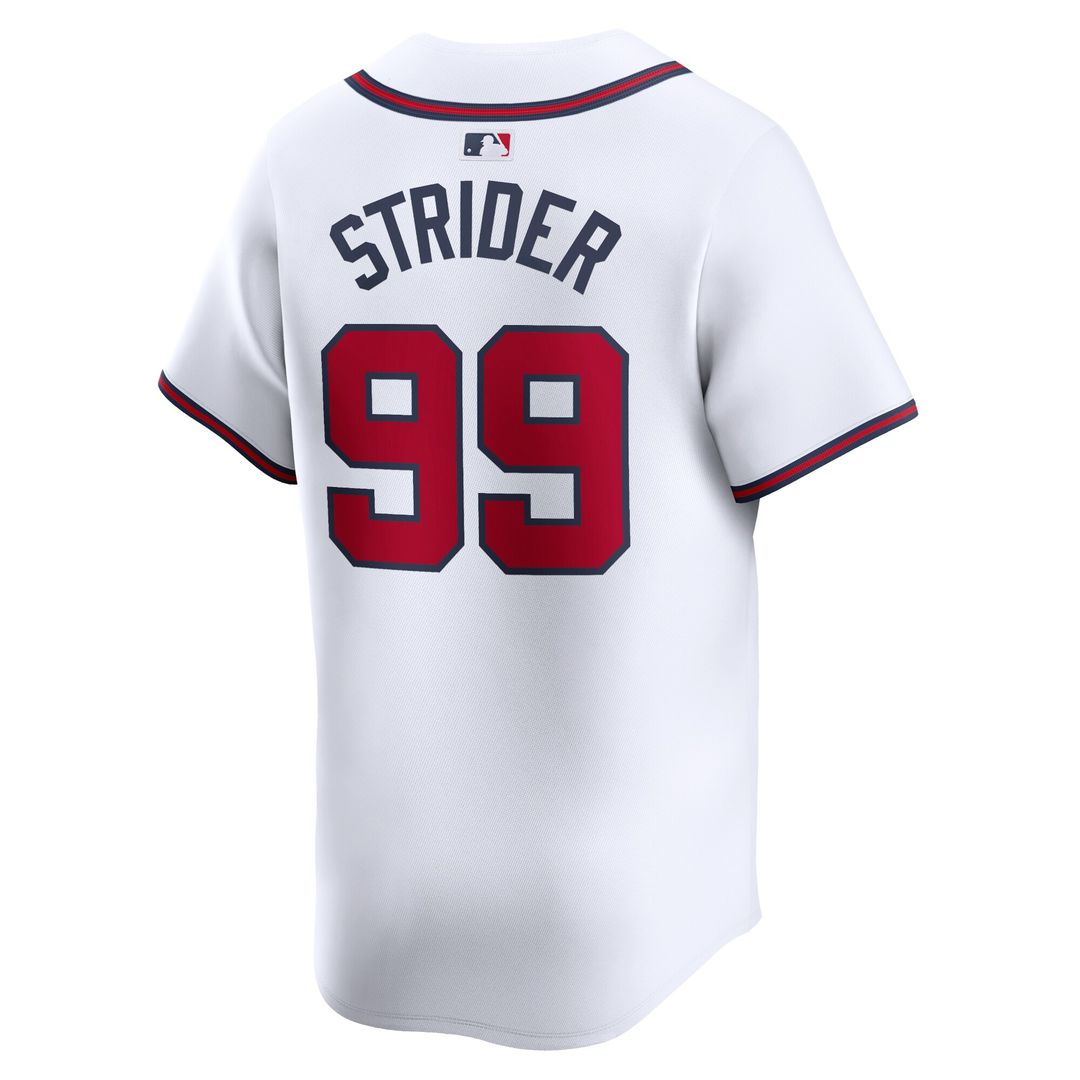 Atlanta Braves Spencer Strider Nike Home Limited Player Jersey - White Team Jersey Sports Fan Apparel