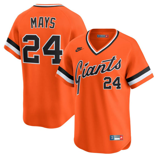 San Francisco Giants Willie Mays Nike Cooperstown Limited Jersey - Orange Team Jersey Sports Fan Apparel