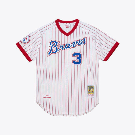 Atlanta Braves Dale Murphy Mitchell & Ness 1976 Authentic Jersey - White Team Jersey Sports Fan Apparel