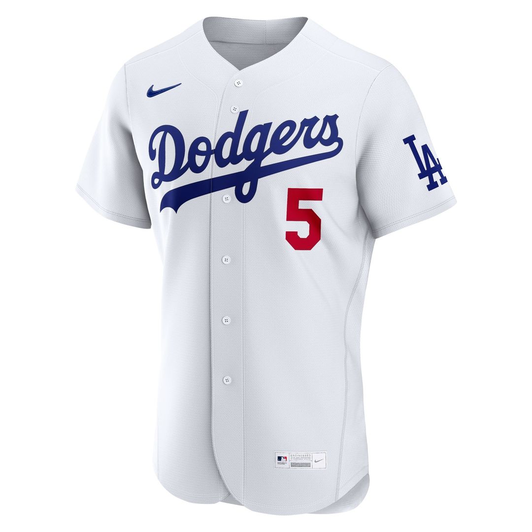 Los Angeles Dodgers Freddie Freeman Nike Home Authentic Jersey - White Team Jersey Sports Fan Apparel