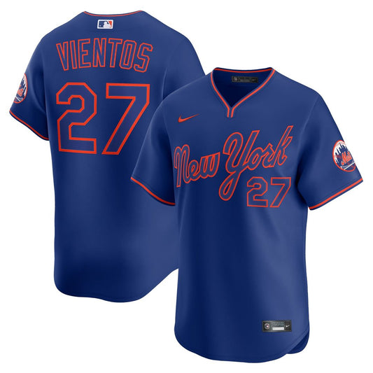 New York Mets Mark Vientos Nike Alternate Limited Player Jersey - Royal Team Jersey Sports Fan Apparel