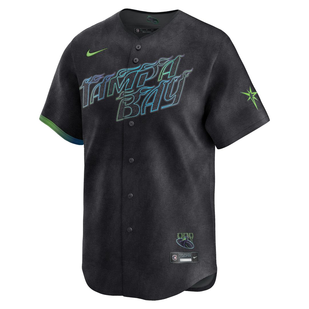 Tampa Bay Rays Nike City Connect Limited Jersey - Black Team Jersey Sports Fan Apparel