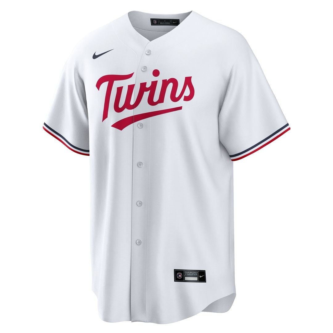 Minnesota Twins Nike Home Replica Custom Jersey - White Team Jersey Sports Fan Apparel