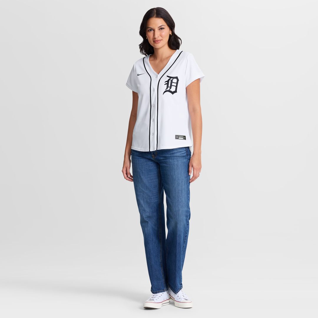 Detroit Tigers Kevin McGonigle Nike Women's Home Replica Jersey - White Team Jersey Sports Fan Apparel