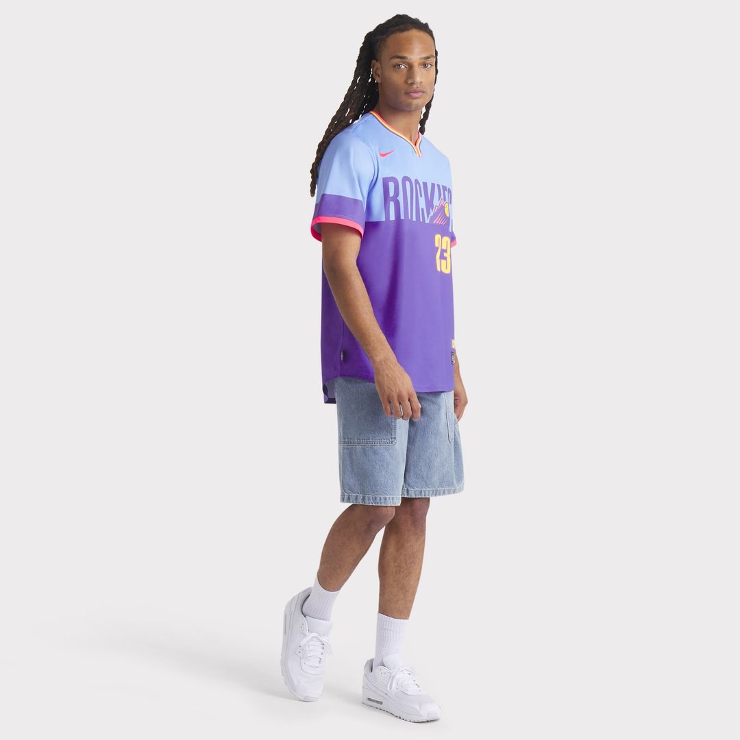 Colorado Rockies Kris Bryant Nike 2025 City Connect Limited Player Jersey - Purple/Light Blue Team Jersey Sports Fan Apparel