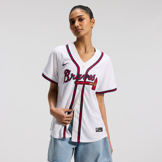 Atlanta Braves Nike Home Women's Limited Jersey - White Team Jersey Sports Fan Apparel