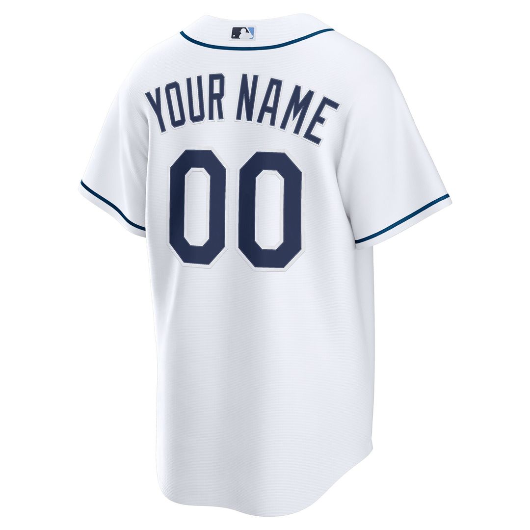 Tampa Bay Rays Nike Home Custom Replica Jersey - White Team Jersey Sports Fan Apparel