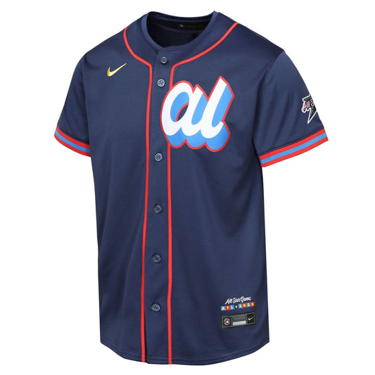 American League Nike Youth 2025 All - Star Edition Limited Jersey - Navy Team Jersey Sports Fan Apparel