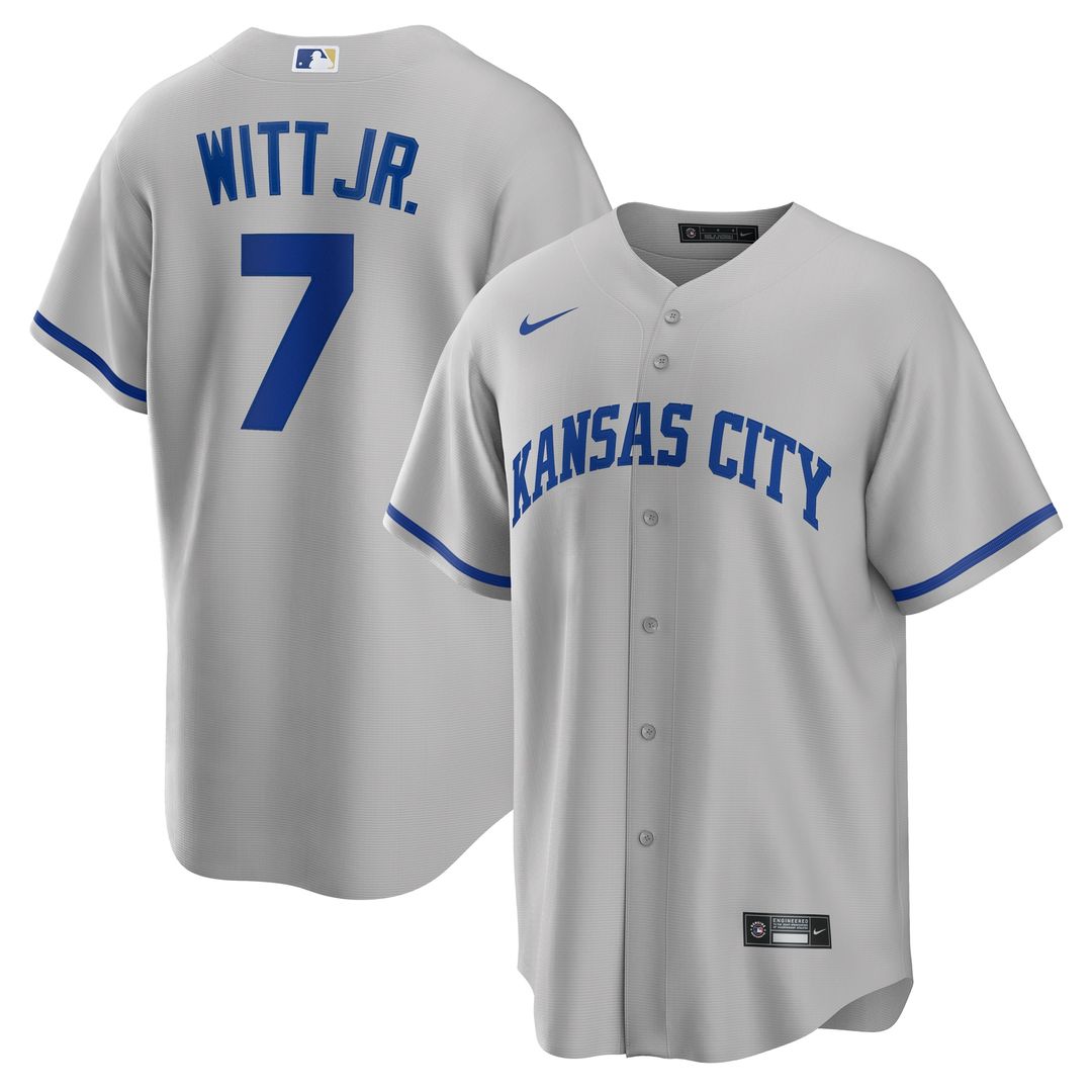 Kansas City Royals Bobby Witt Jr. Nike Alternate 2 Replica Jersey - Rush Blue Team Jersey Sports Fan Apparel
