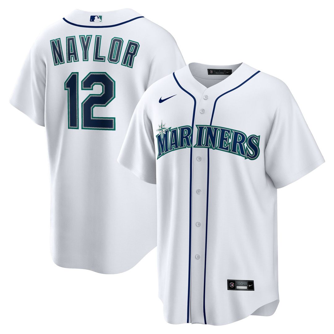 Seattle Mariners Josh Naylor Nike Home Replica Jersey - White Team Jersey Sports Fan Apparel