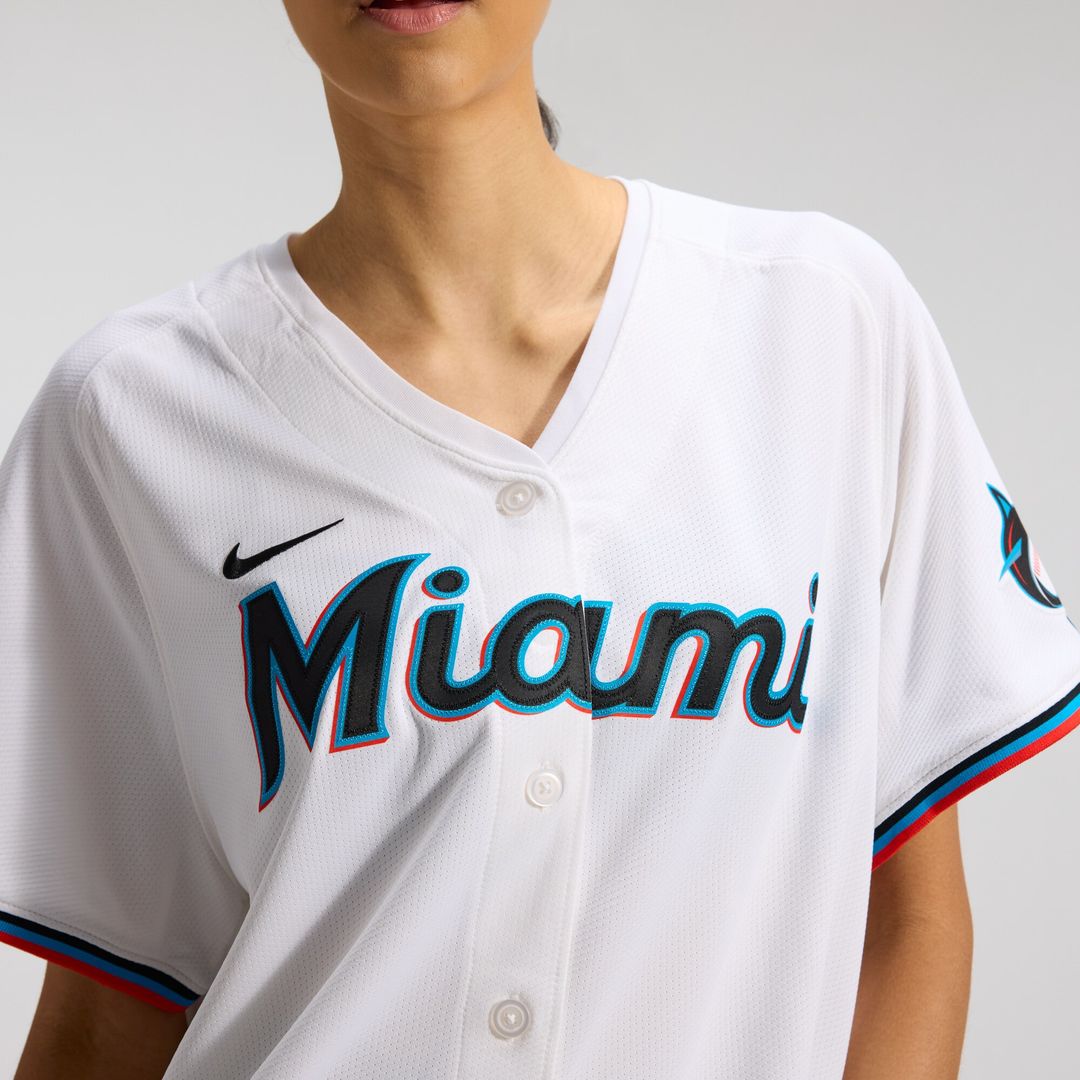 Miami Marlins Sandy Alcantara Nike Women's Home Limited Player Jersey - White Team Jersey Sports Fan Apparel