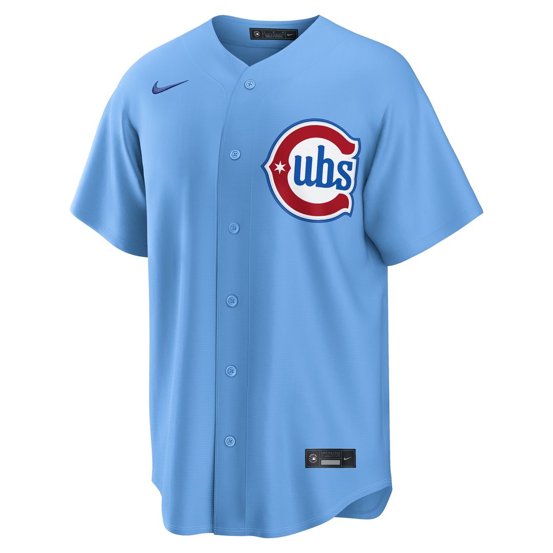 Chicago Cubs Pete Crow - Armstrong Nike Alternate Replica Jersey - Light Blue Team Jersey Sports Fan Apparel