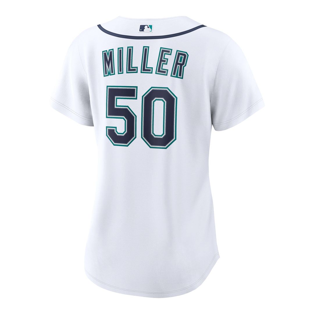 Seattle Mariners Bryce Miller Nike Women's Home Replica Jersey - White Team Jersey Sports Fan Apparel