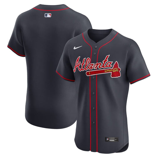 Atlanta Braves Nike Alternate Elite Jersey - Navy Team Jersey Sports Fan Apparel