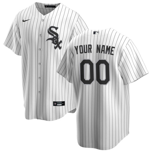 Chicago White Sox Nike Home Replica Custom Jersey - White Team Jersey Sports Fan Apparel
