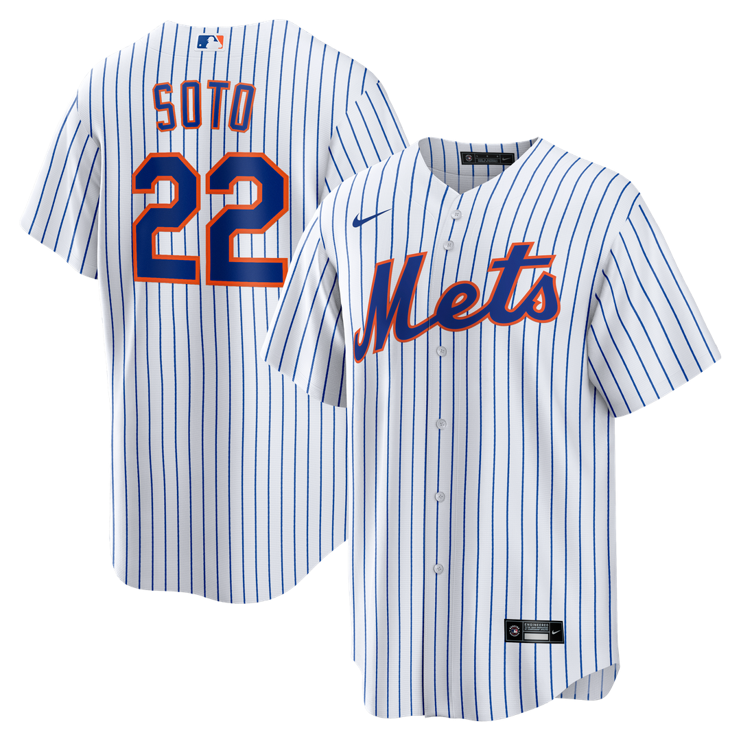 New York Mets Juan Soto Nike Home Replica Player Jersey - White Team Jersey Sports Fan Apparel