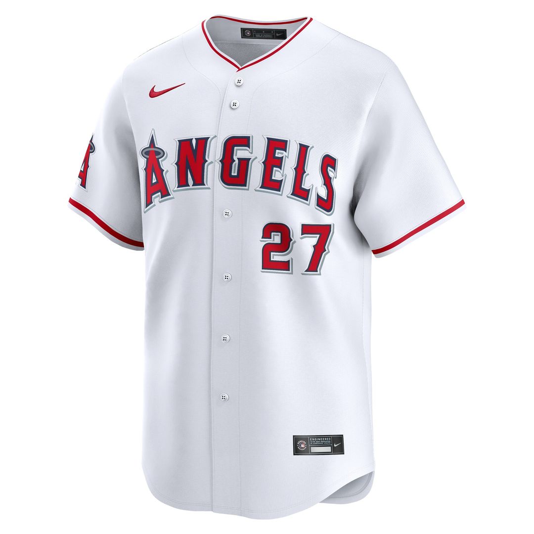 Los Angeles Angels Mike Trout Nike Youth Home Limited Player Jersey - White Team Jersey Sports Fan Apparel