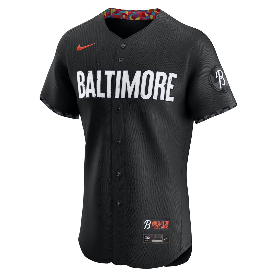 Baltimore Orioles Nike City Connect Elite Jersey - Black Team Jersey Sports Fan Apparel
