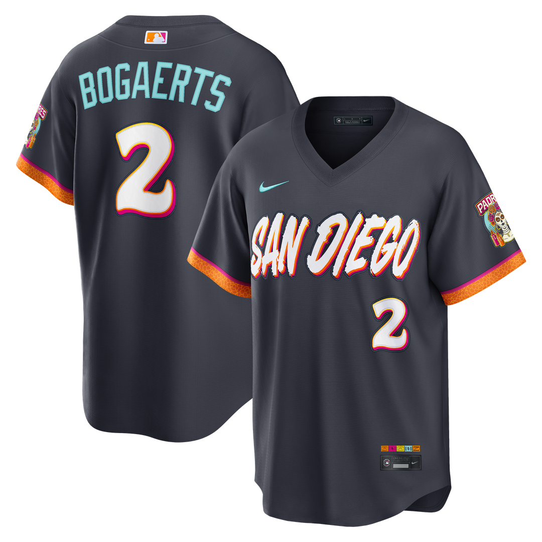 San Diego Padres Xander Bogaerts Nike 2026 City Connect Stadium Jersey - Obsidian Team Jersey Sports Fan Apparel
