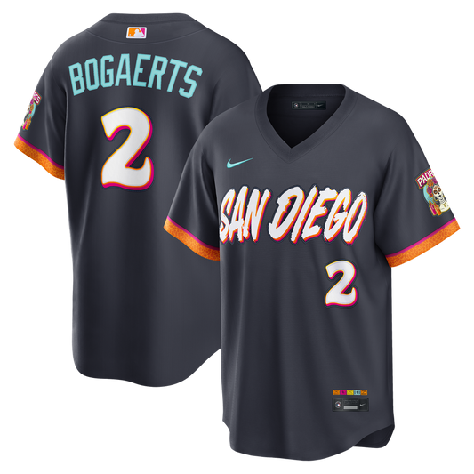 San Diego Padres Xander Bogaerts Nike 2026 City Connect Stadium Jersey - Obsidian Team Jersey Sports Fan Apparel