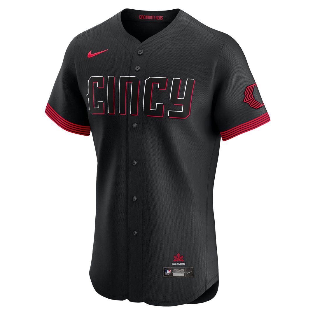 Cincinnati Reds Nike City Connect Elite Jersey - Black Team Jersey Sports Fan Apparel