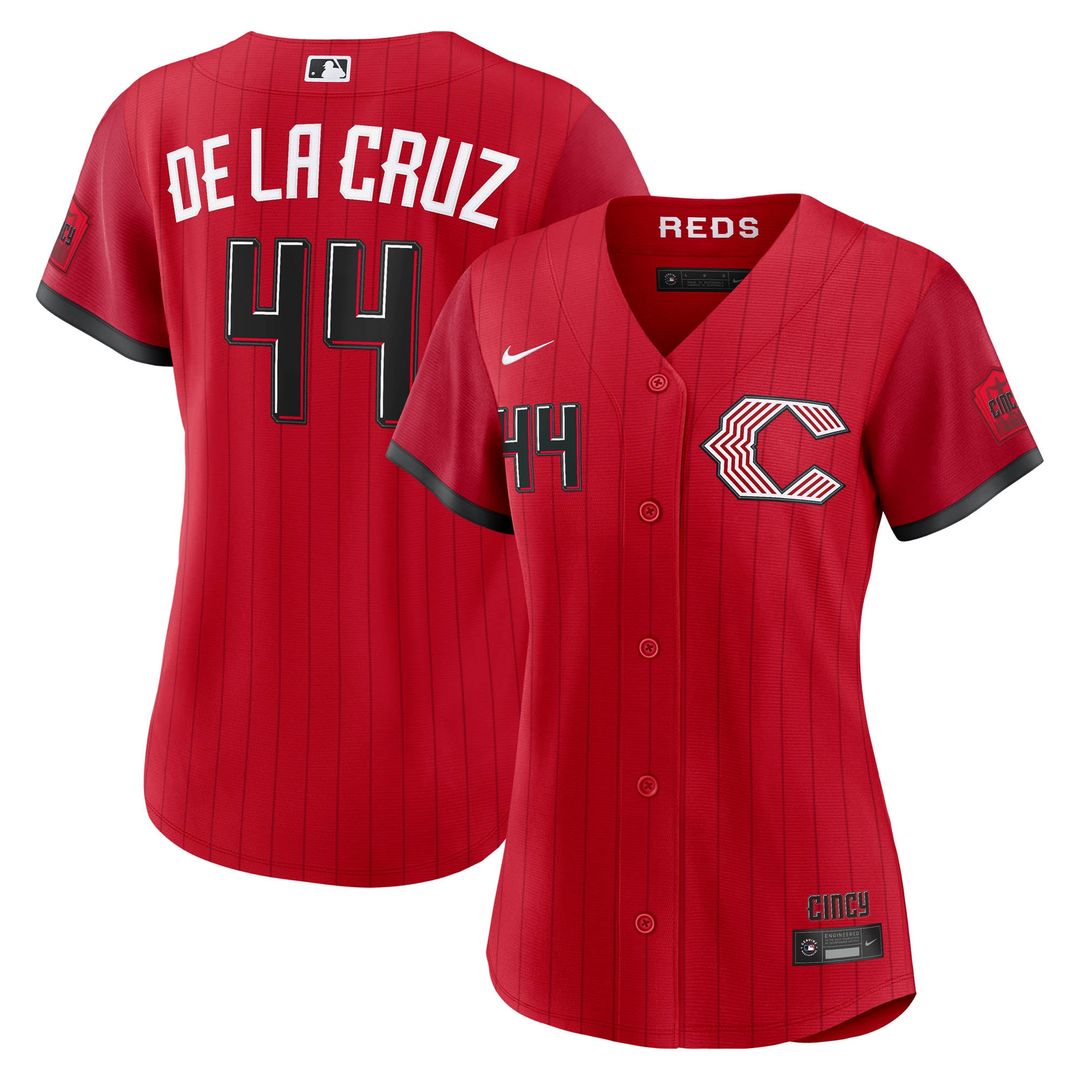 Cincinnati Reds Elly De La Cruz Nike Women's 2026 City Connect Stadium Jersey - Red Team Jersey Sports Fan Apparel