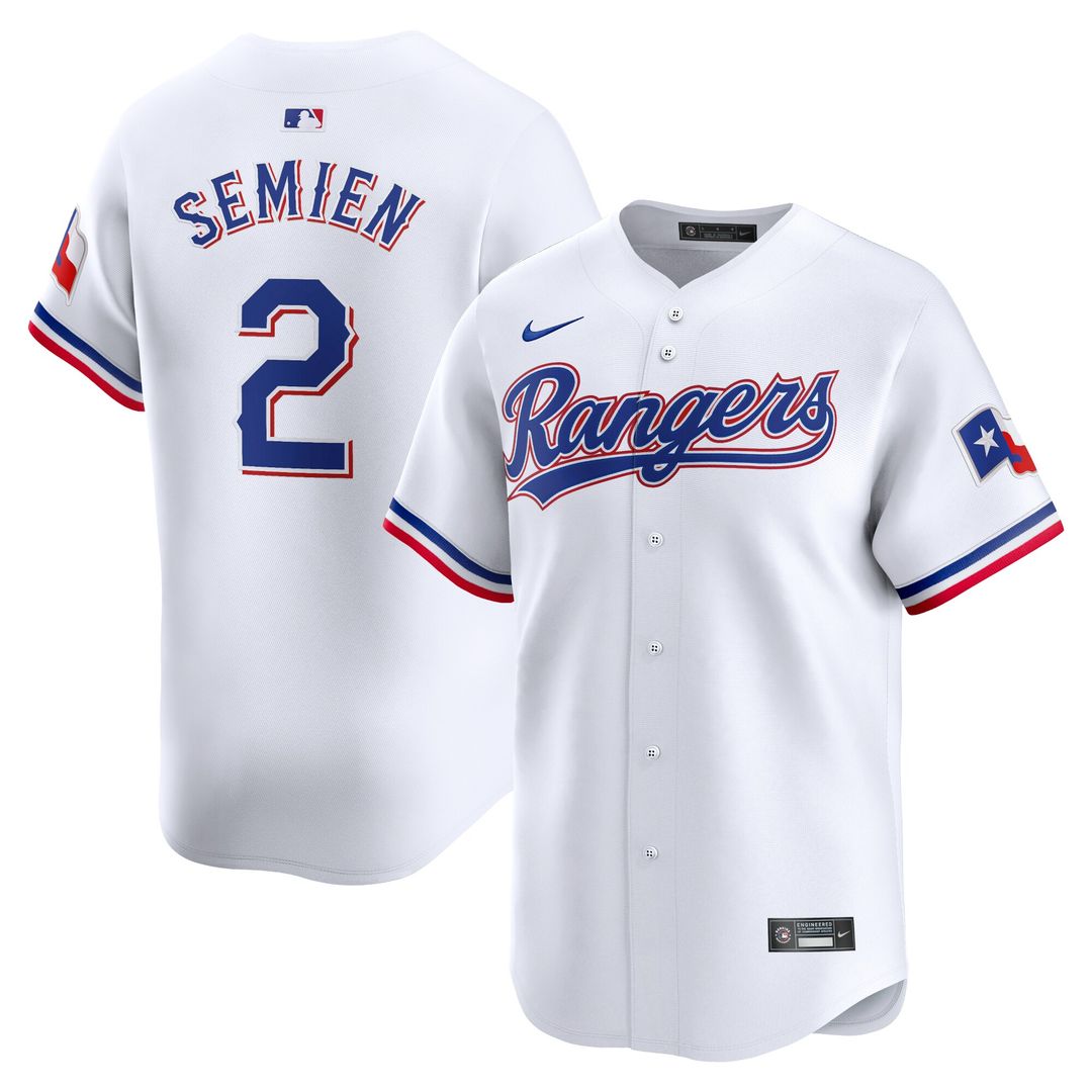Texas Rangers Marcus Semien Nike Home Limited Player Jersey - White Team Jersey Sports Fan Apparel