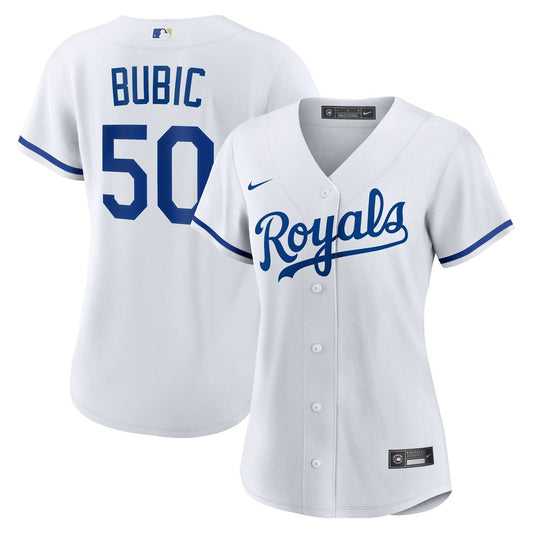 Kansas City Royals Kris Bubic Nike Women's Home Replica Jersey - White Team Jersey Sports Fan Apparel